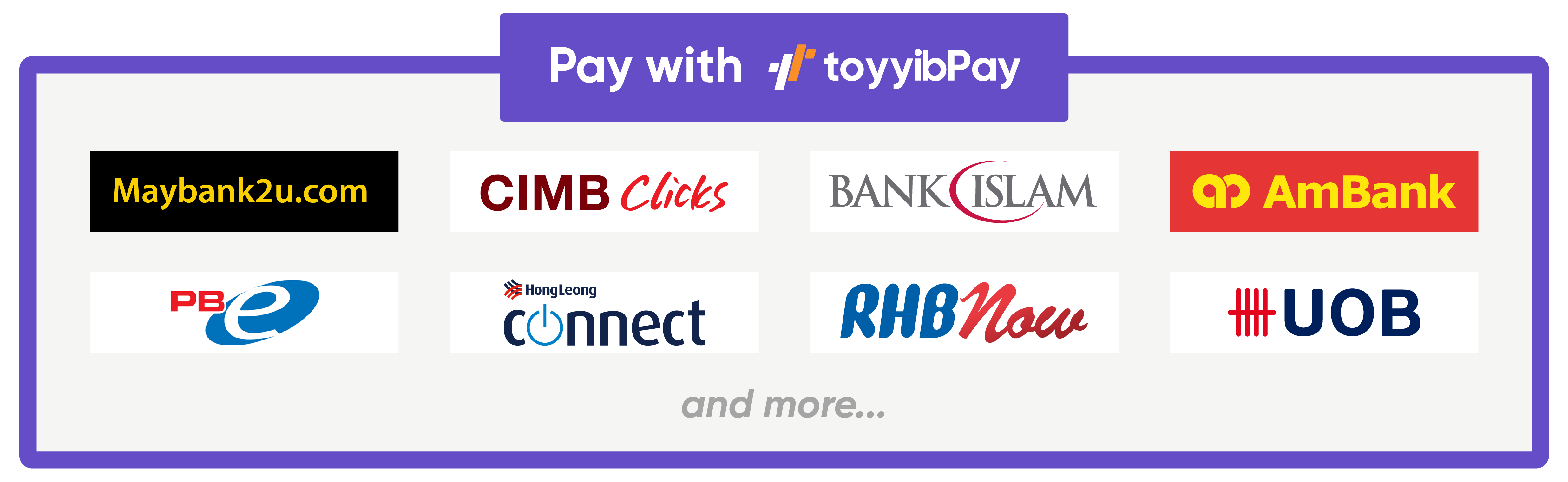 Pembayaran Melalui Online Banking (Pelbagai Bank Support)